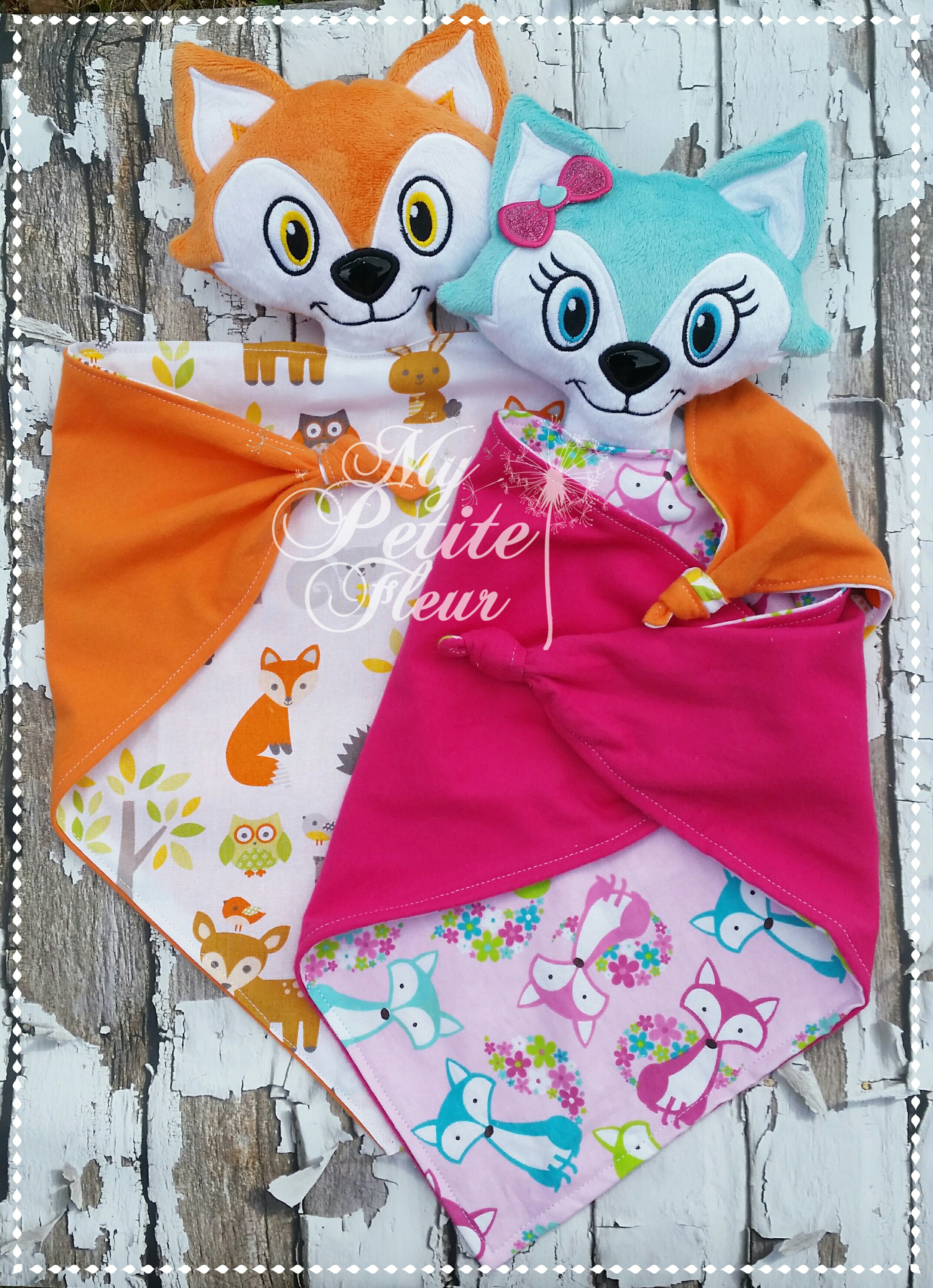 Download Boy & Girl Fox Lovey | My Petite Fleur Designs