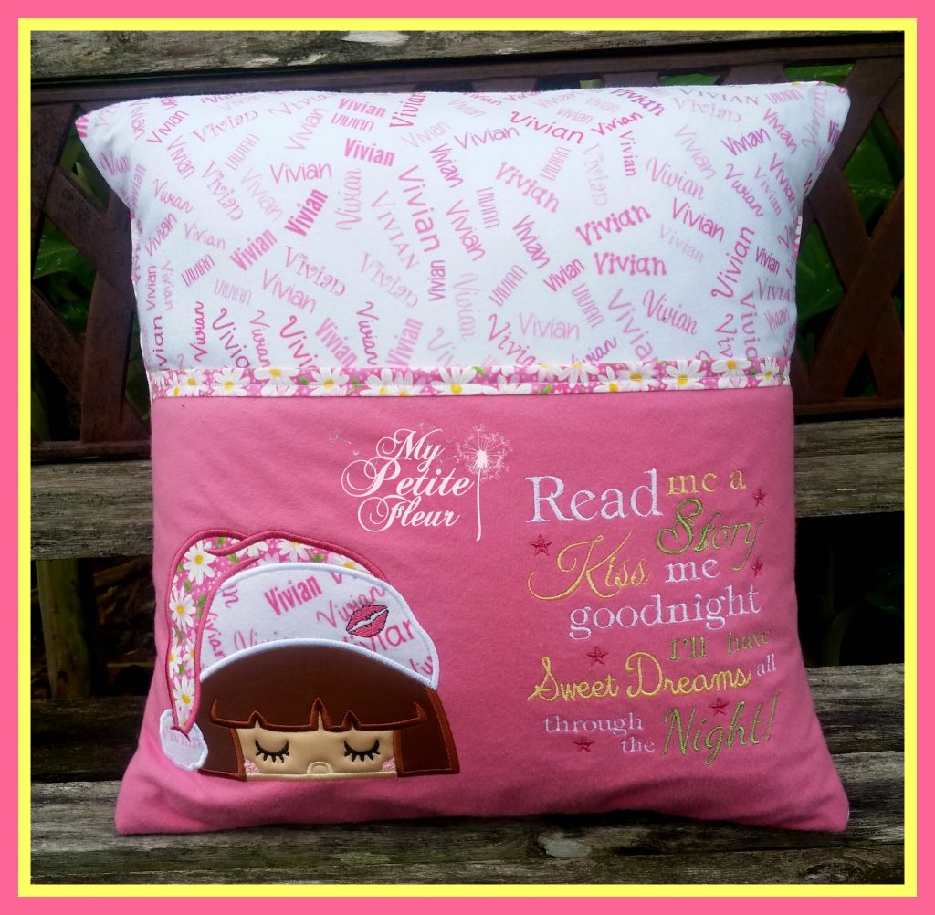 Bedtime Girl Design w/ Words Add On | My Petite Fleur Designs