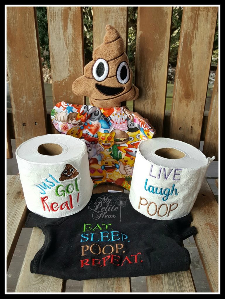 Poop Saying Designs (All Sizes) | My Petite Fleur Designs