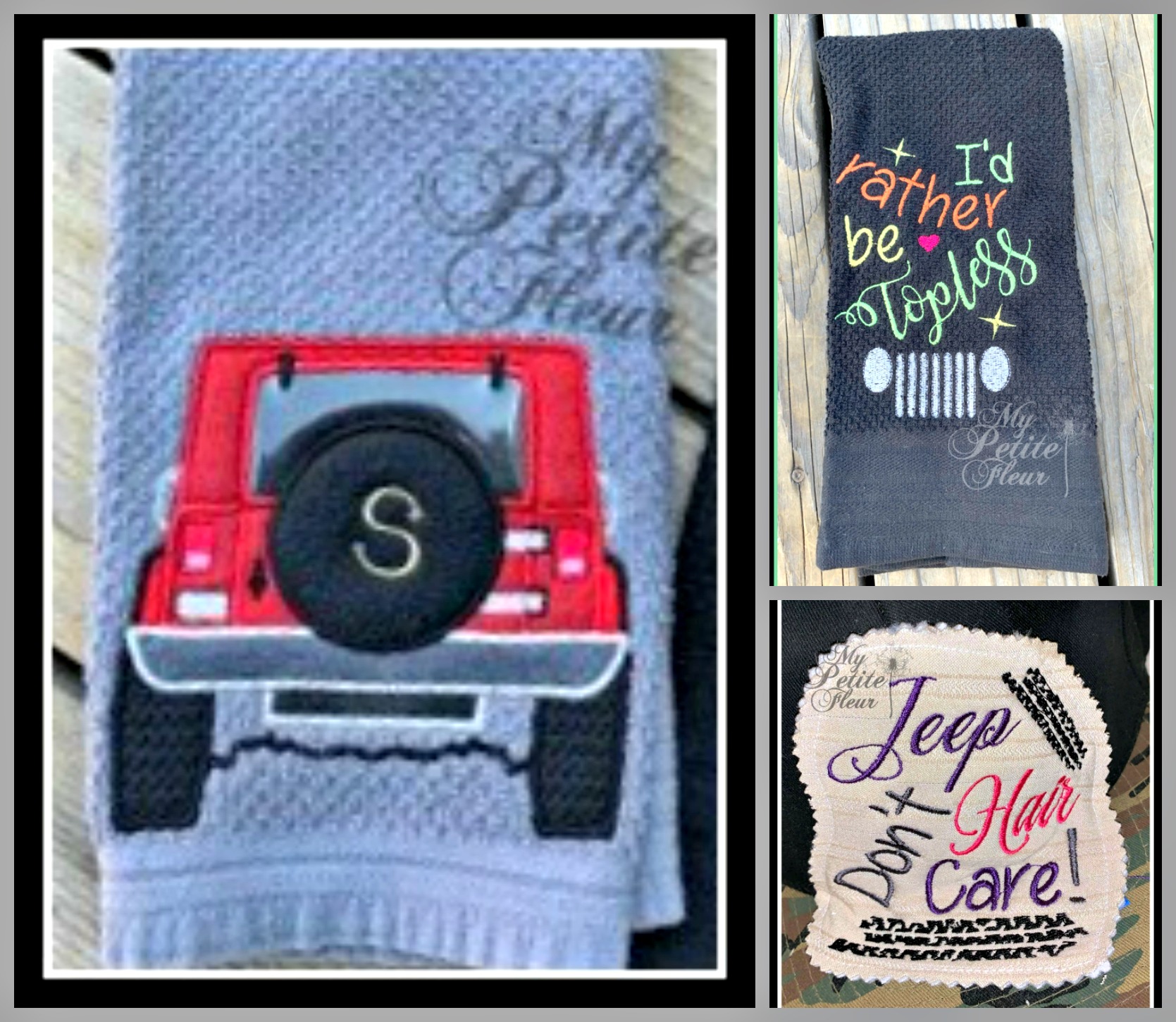 Jeep Girl With Grill Machine Embroidery Design