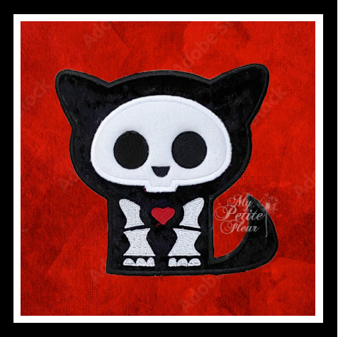 Skell-Kitty Design (5x7 & 4x4)